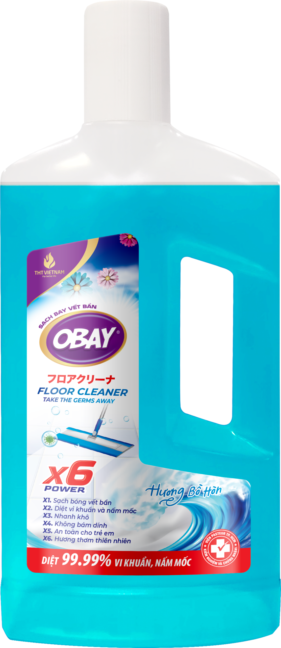 Nước Lau Sàn Đậm Đặc Obay 1000ml