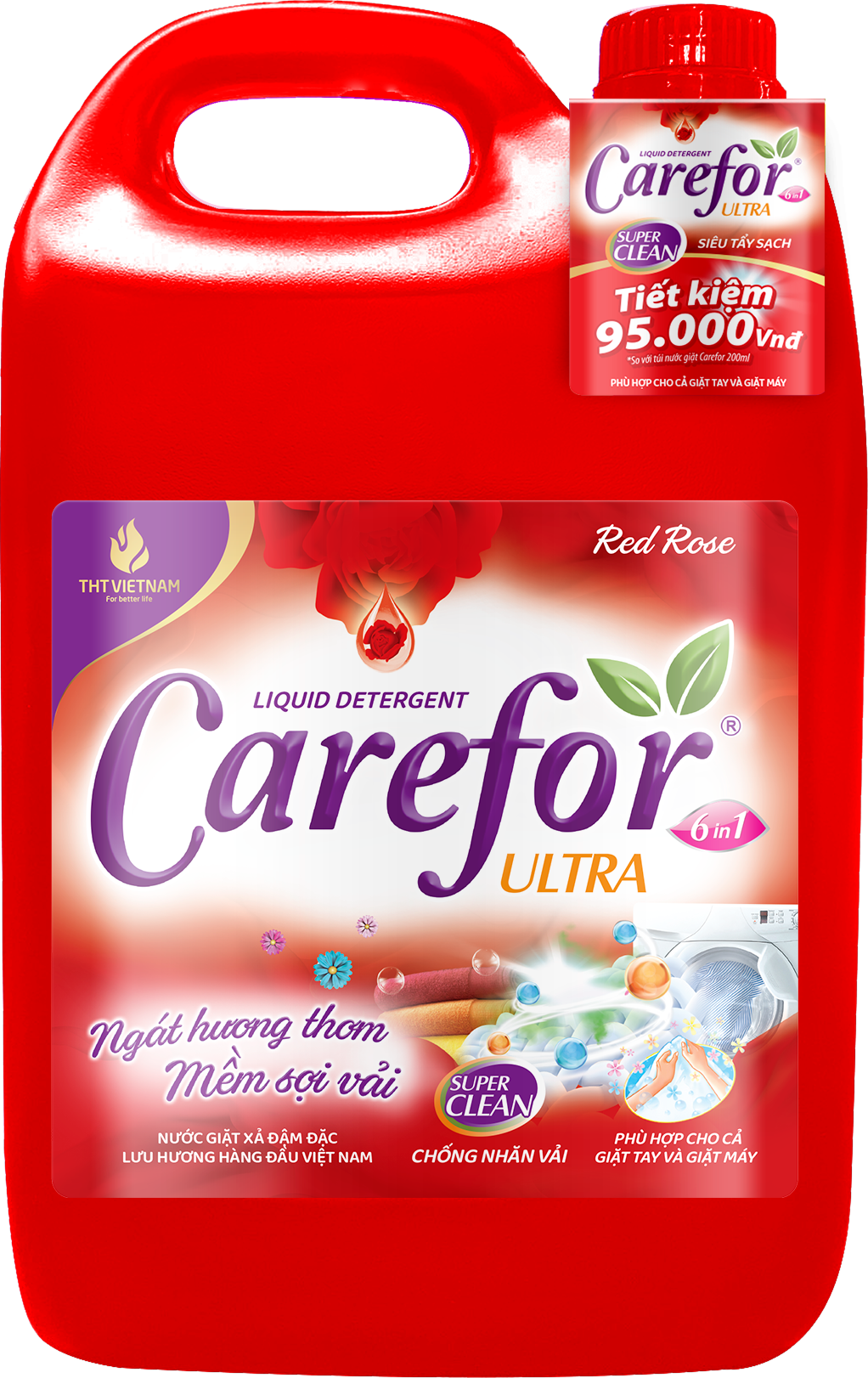 Nước giặt xả siêu đậm đặc Carefor Ultra 5000ml