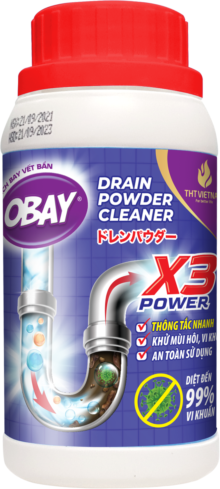 Bột Thông Tắc Cống Obay 250 gram