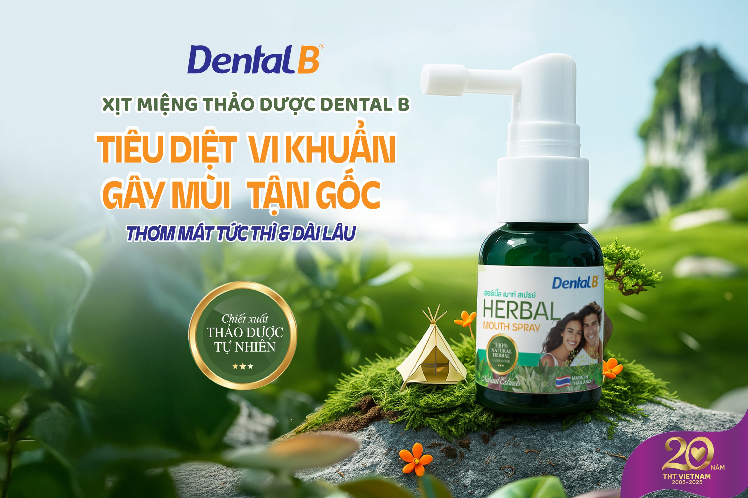 Ra mắt sản phẩm mới: Xịt thơm miệng thảo dược Dental B