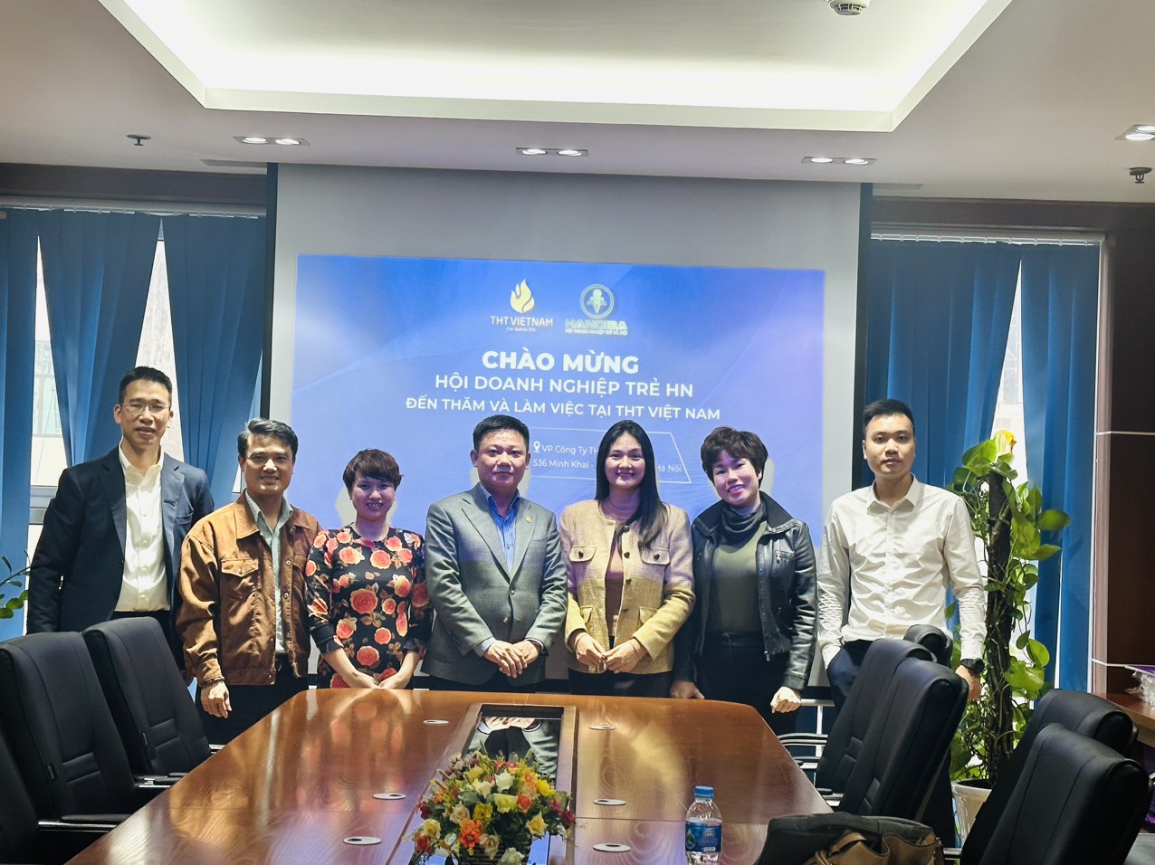 HỘI DOANH NGHIỆP TRẺ HÀ NỘI ĐẾN THĂM VÀ LÀM VIỆC TẠI THT VIỆT NAM